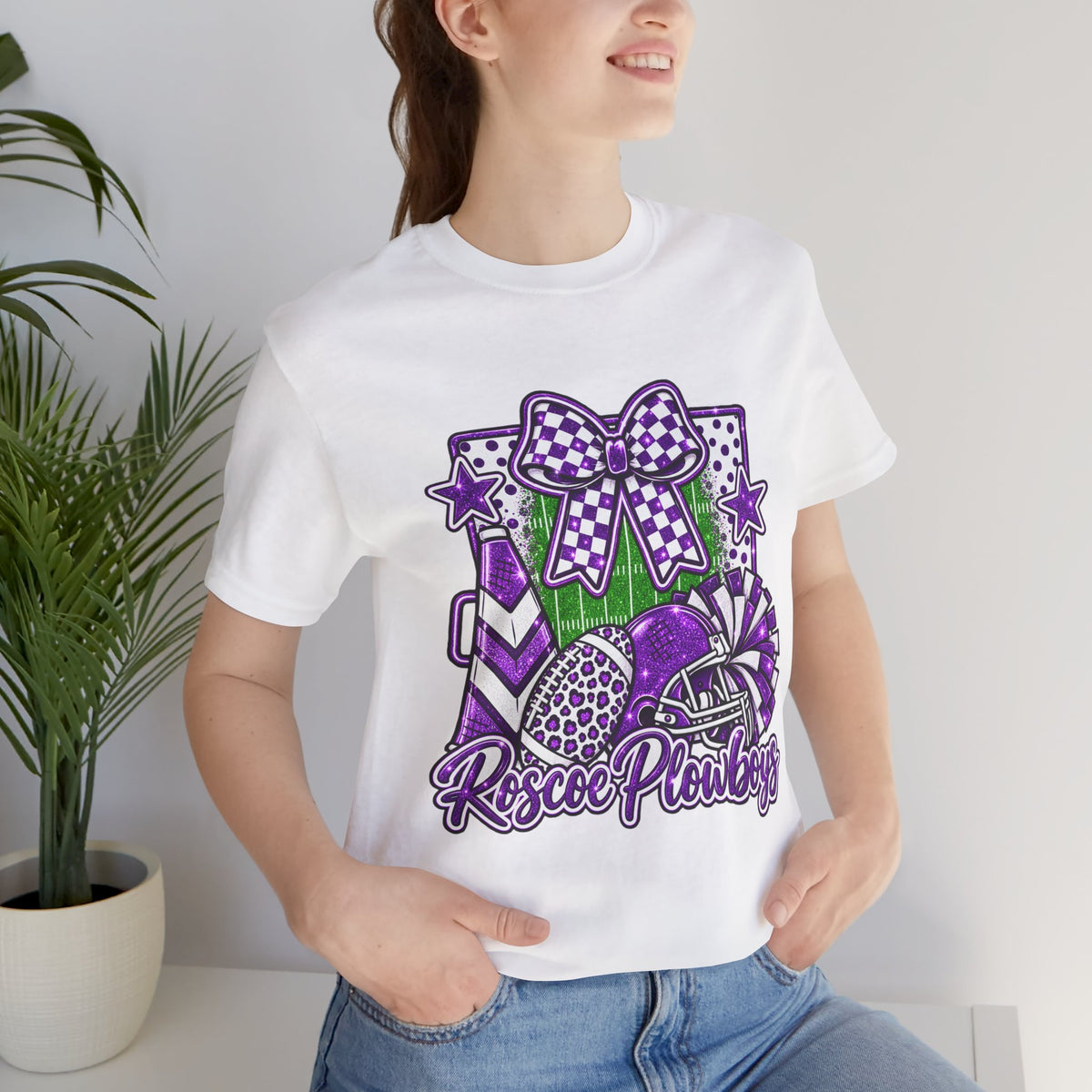 Roscoe Plowboys Football Cheer Tee