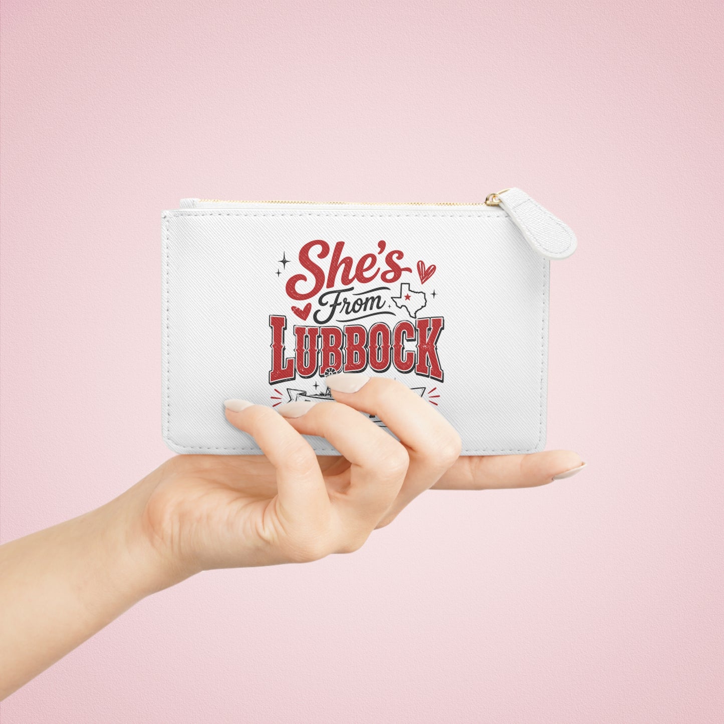“She’s From Lubbock, I Can Tell” Mini Clutch Bag