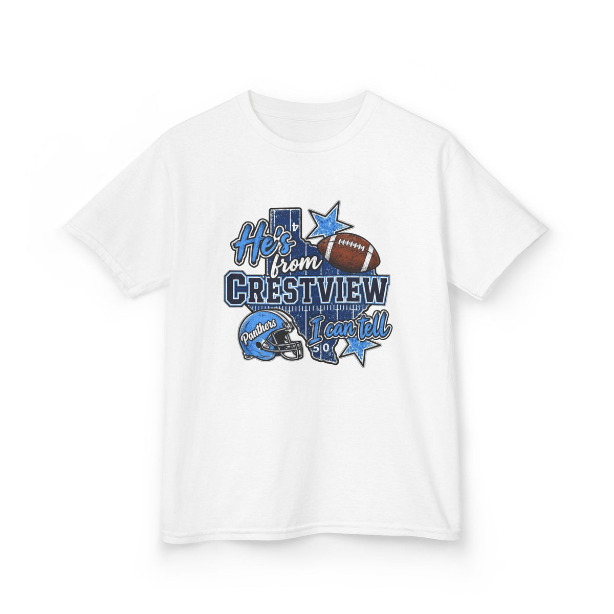 "He's from Crestview" School Team Tee