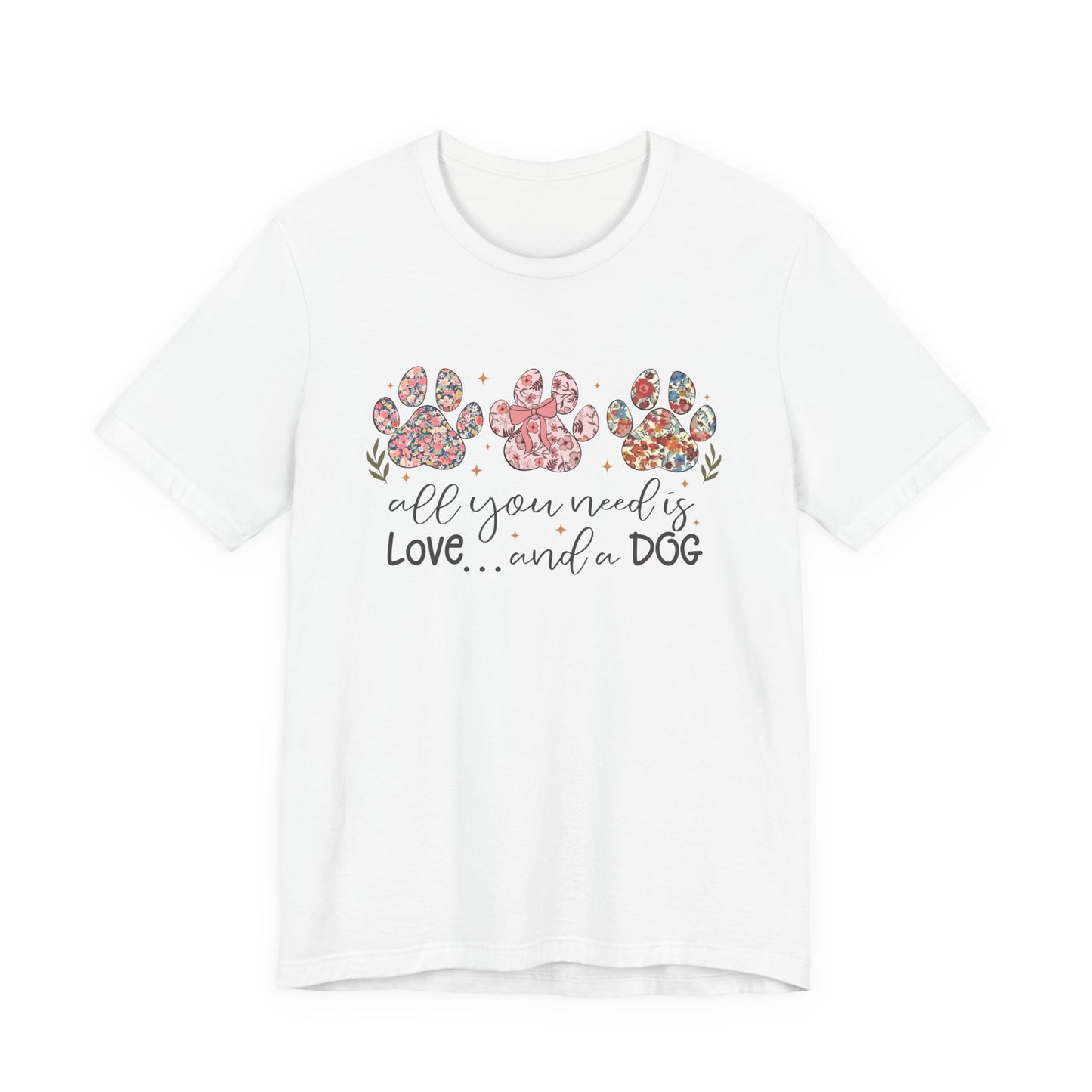 Dog Paw Floral Tee