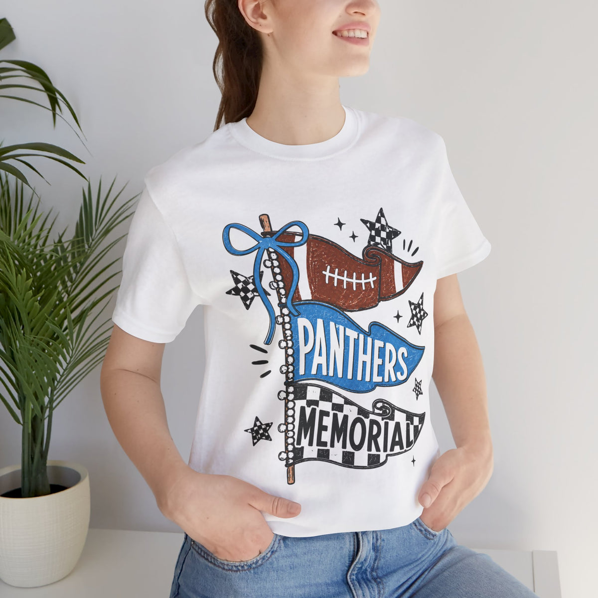 Panthers Memorial Football Pennant Tee