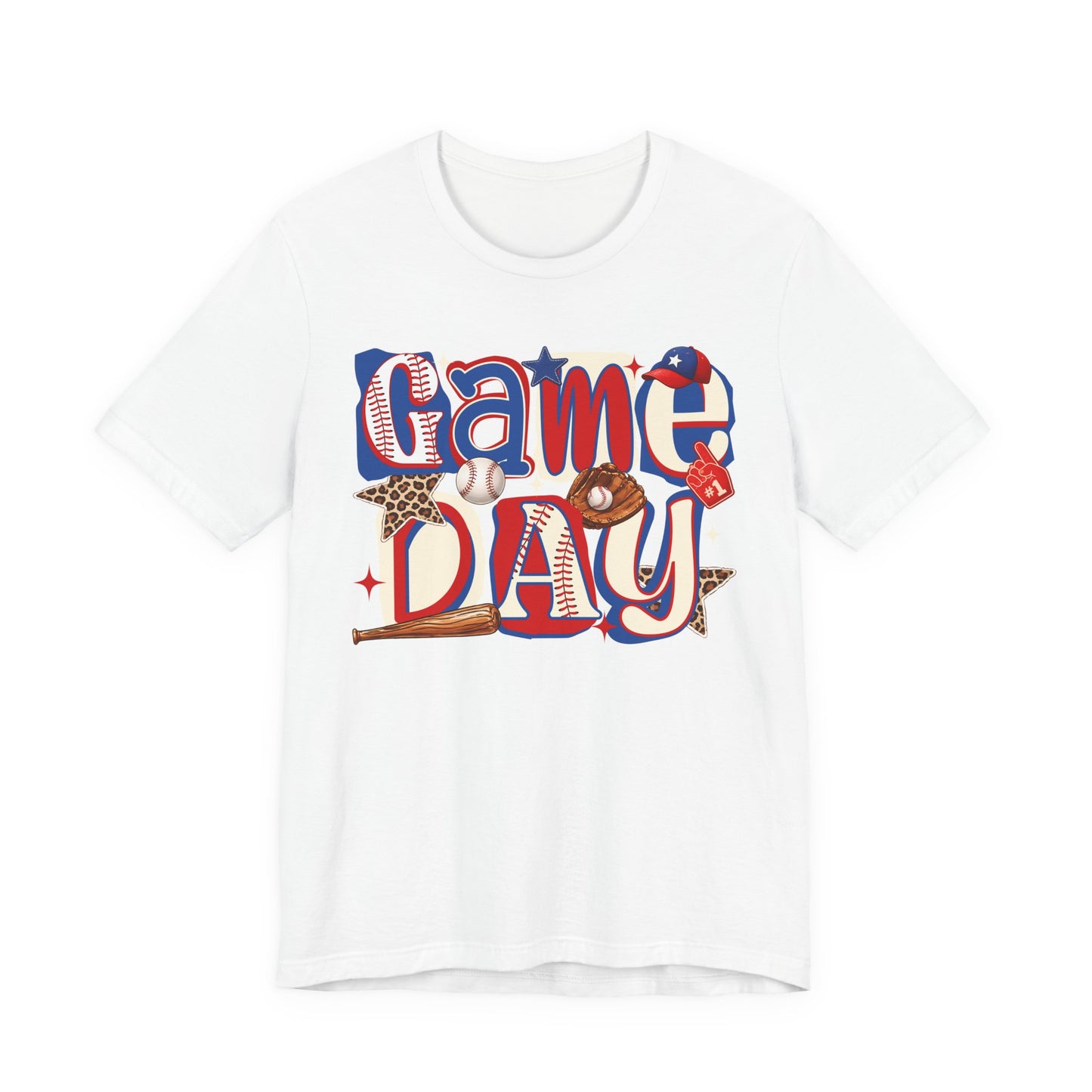 “Game Day” Red White Blue Tee