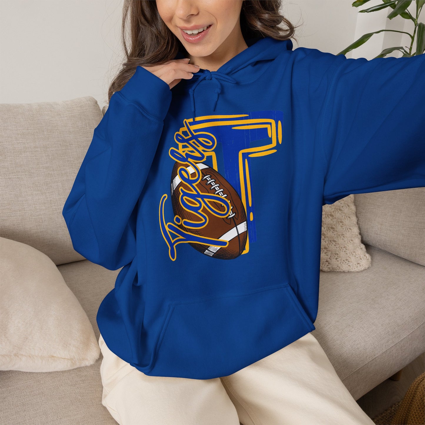 Tigers "T" Football Hoodie