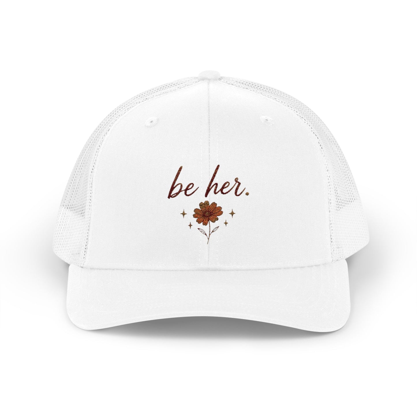 be her. Floral Trucker Cap