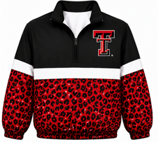 Texas Tech Windbreaker - Leopard