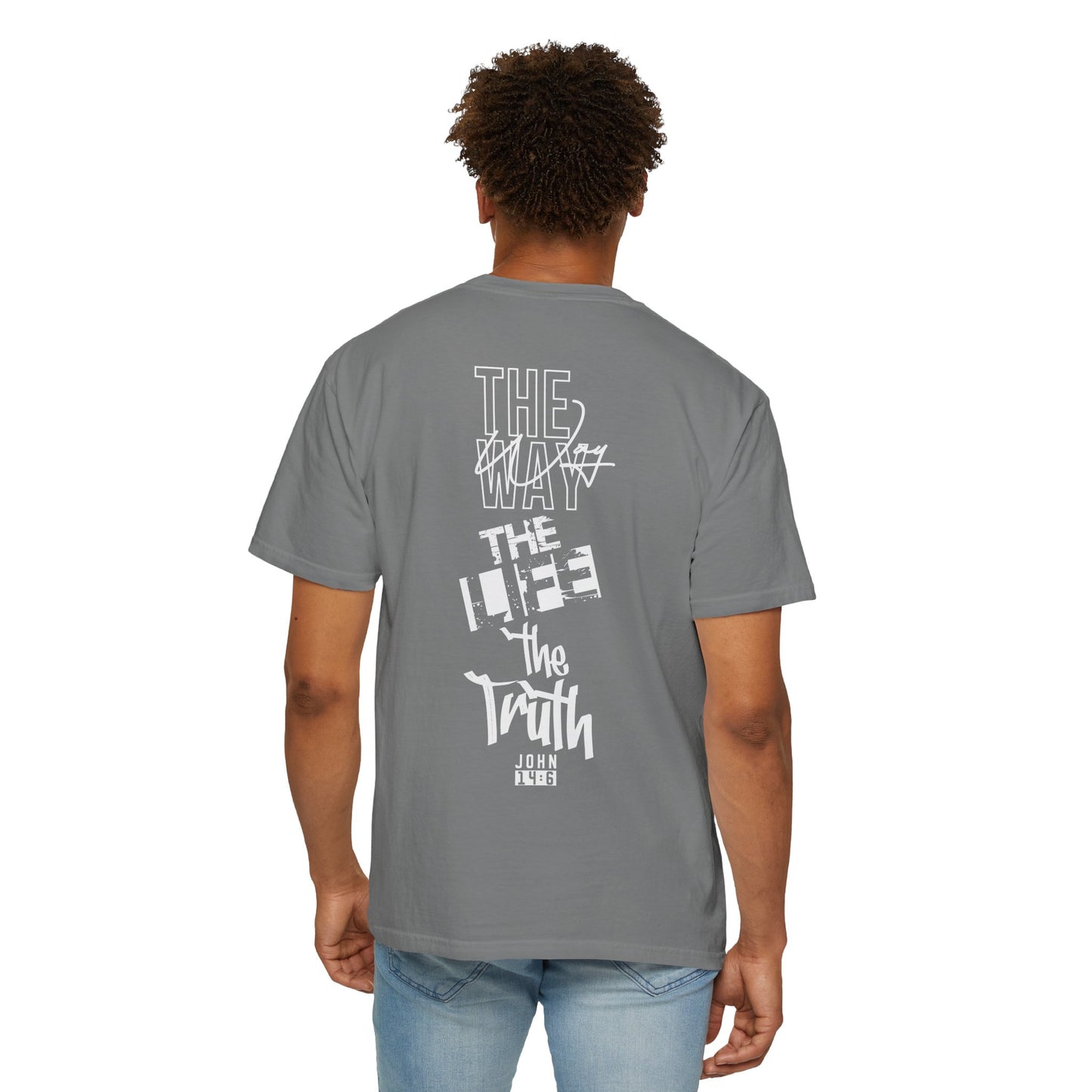 "Jesus: The Way, The Life, The Truth" (White Lettering) Tee