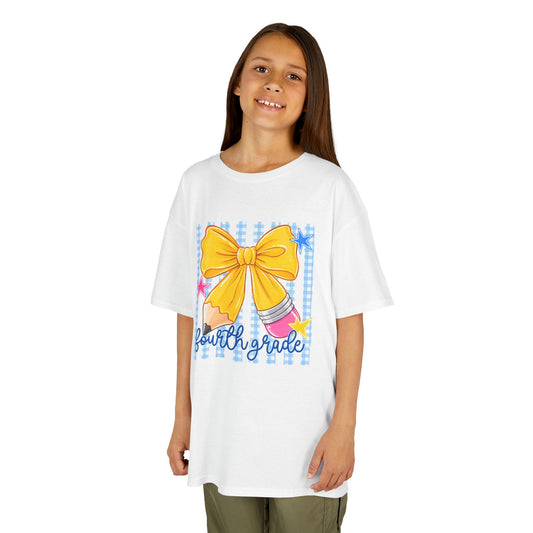 Fourth Grade - Yellow Bow & Pencils Tee