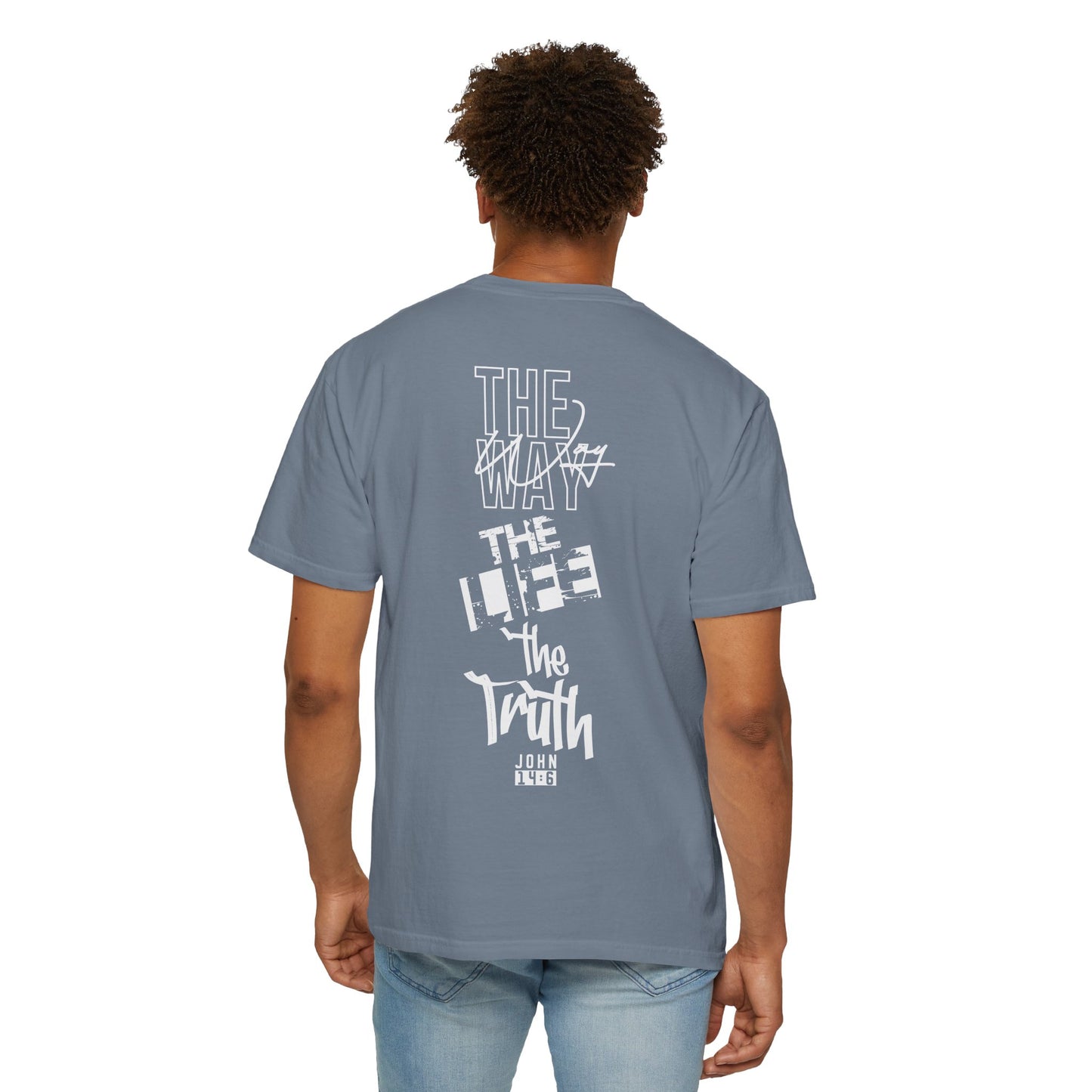 "Jesus: The Way, The Life, The Truth" (White Lettering) Tee