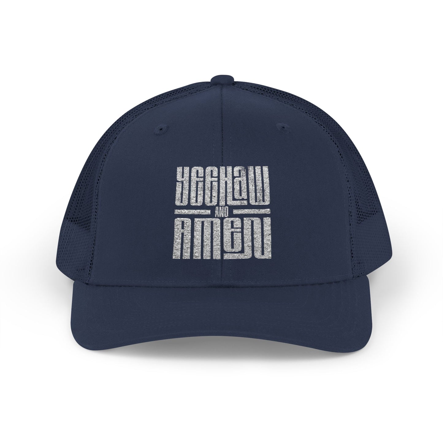Yeehaw and Amen Trucker Cap