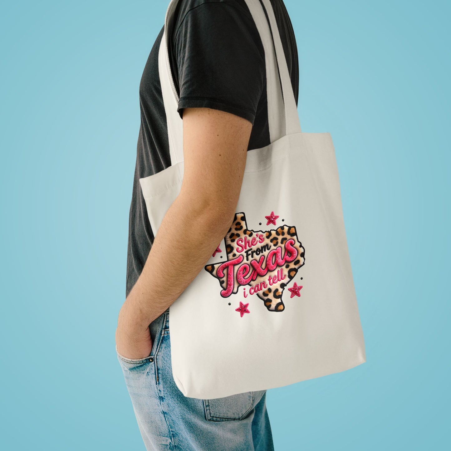 “She’s From Texas, I Can Tell” Cotton Tote Bag