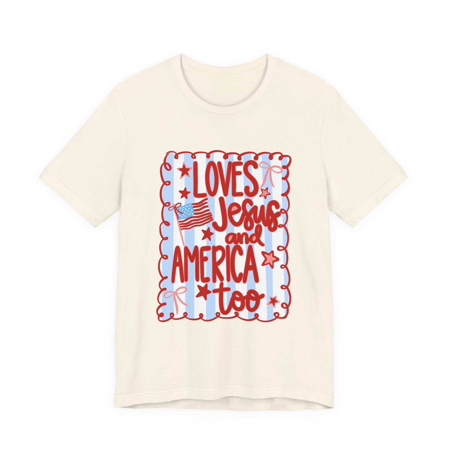 Loves Jesus and America Tee