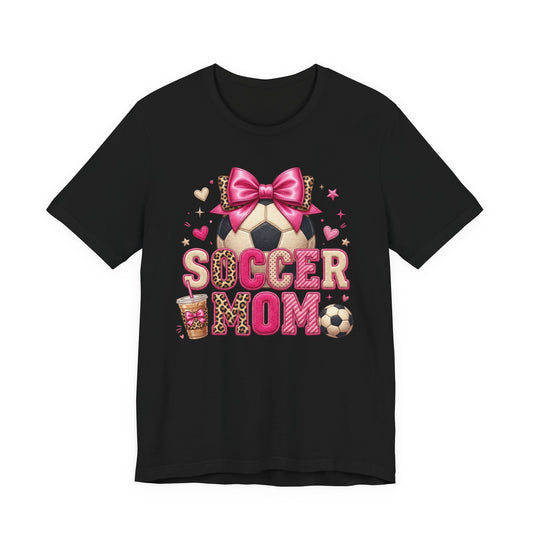 Pink Bow Soccer Tee
