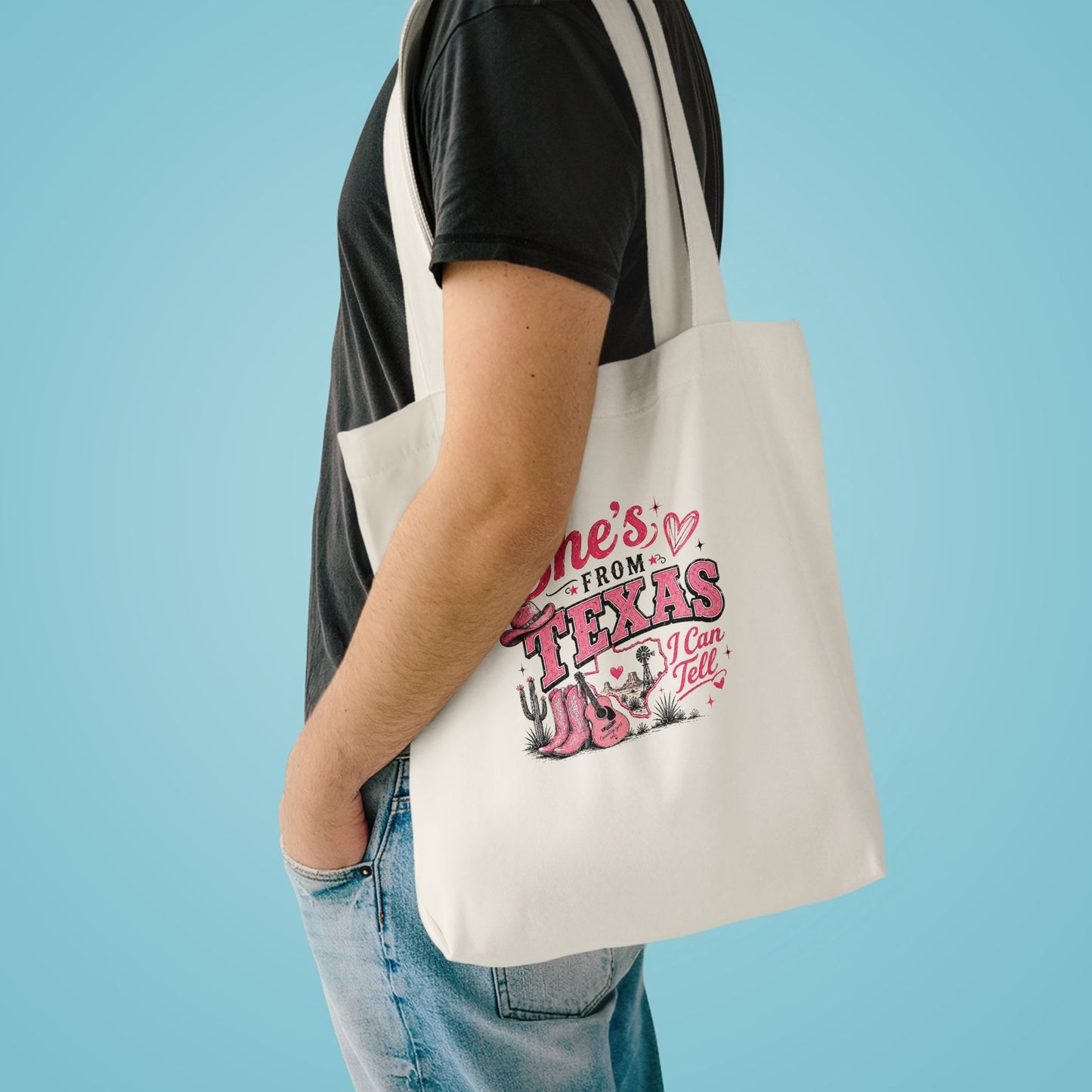 “She’s From Texas” Cotton Tote Bag