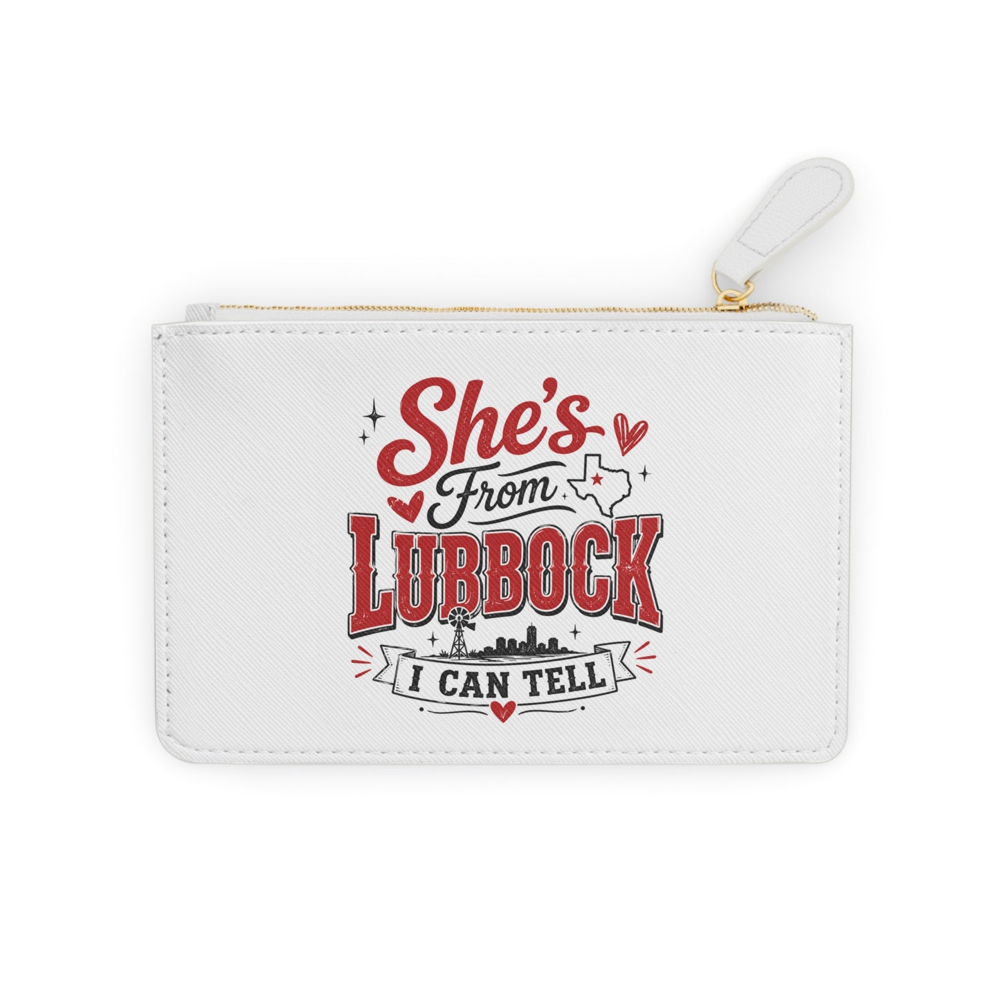 “She’s From Lubbock, I Can Tell” Mini Clutch Bag