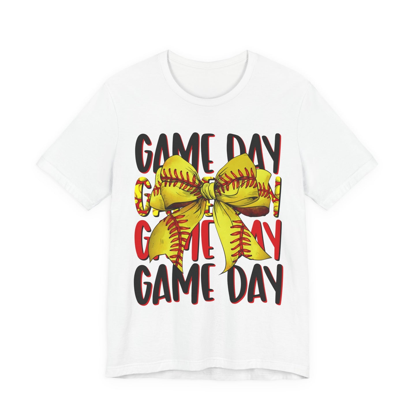 Red & Black Softball Game Day Tee