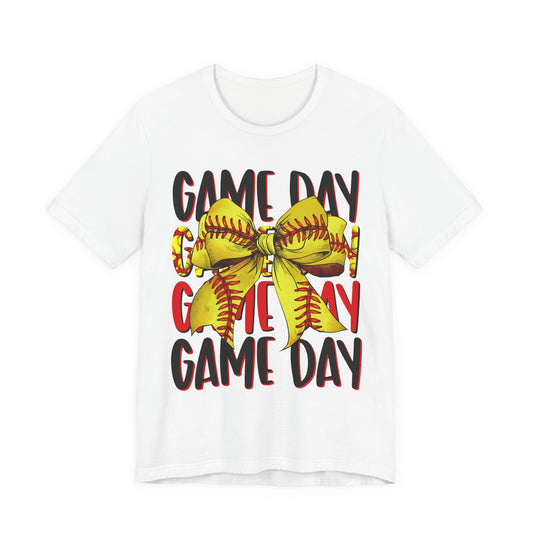 Red & Black Softball Game Day Tee