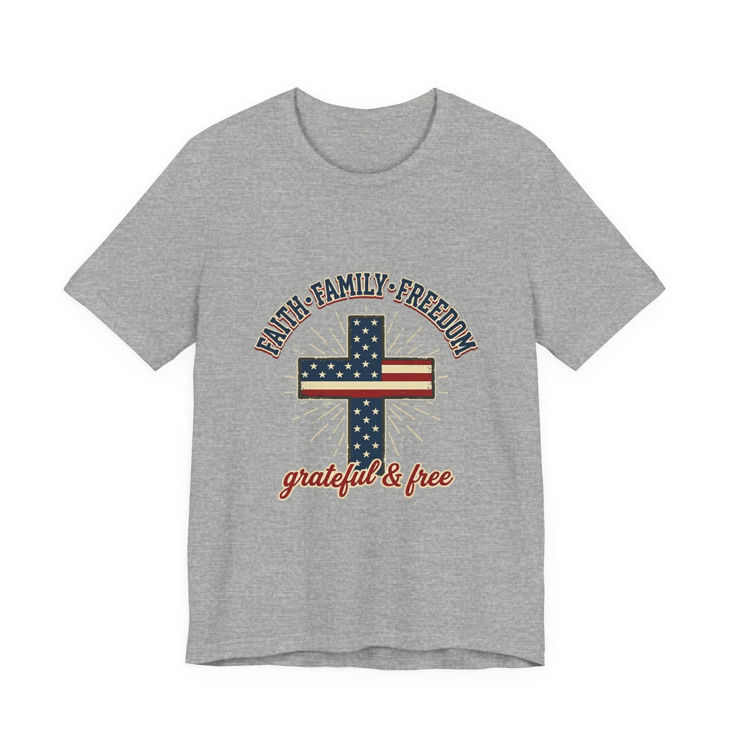 Faith Family Freedom Cross Tee