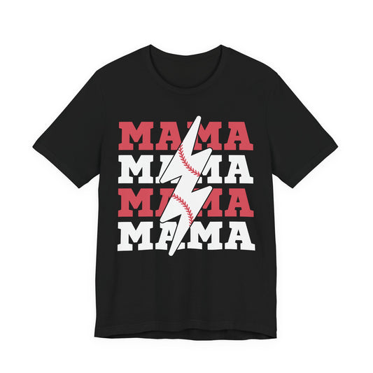 Retro Stack Baseball Mama Tee