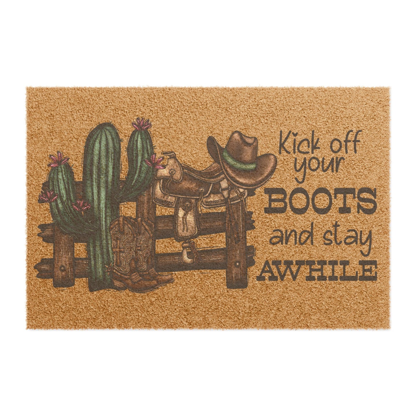 Western Boot Doormat