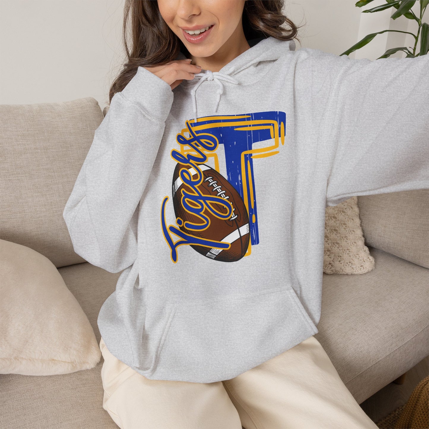 Tigers "T" Football Hoodie