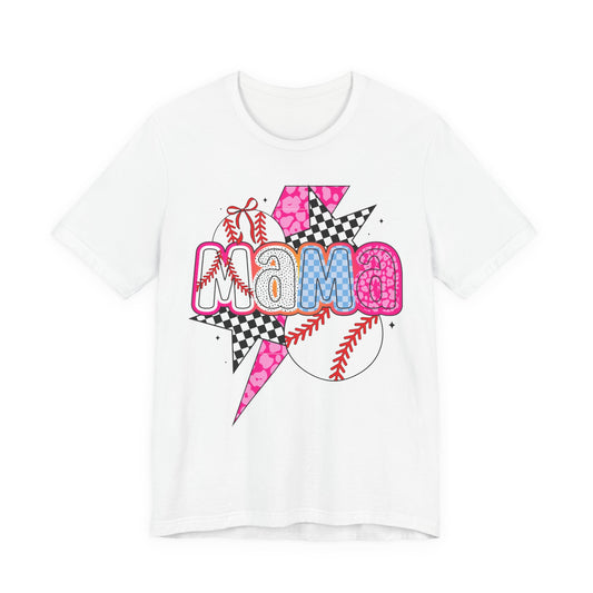 Pink Glitter Baseball Tee