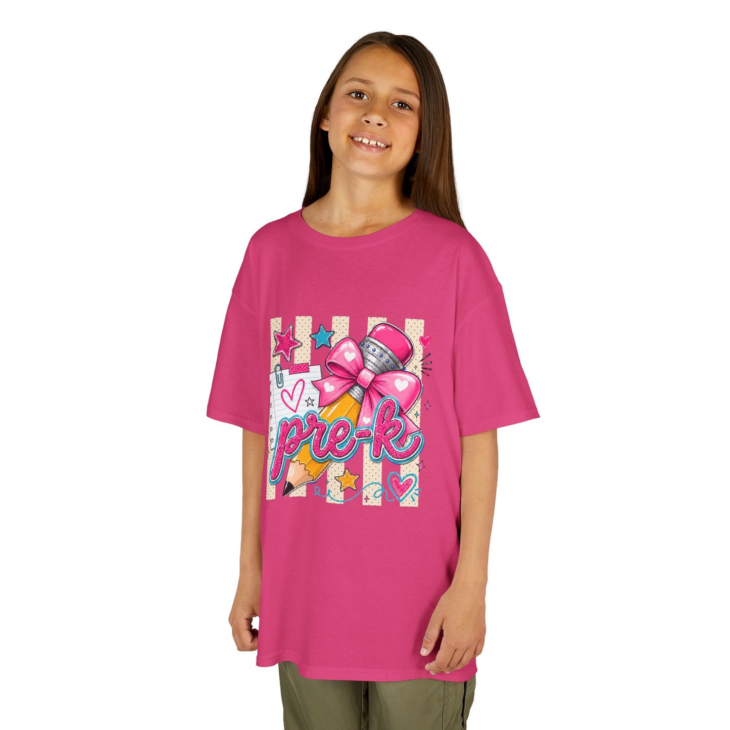 Pre-K Pink Bow Back-to-School Tee