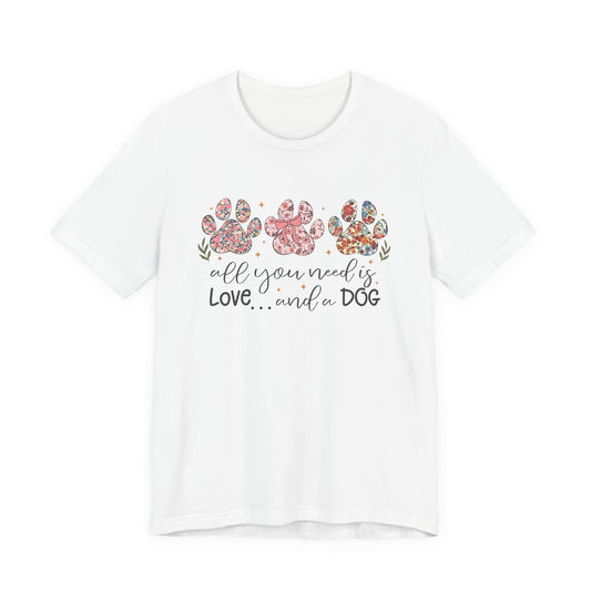 Dog Paw Floral Tee