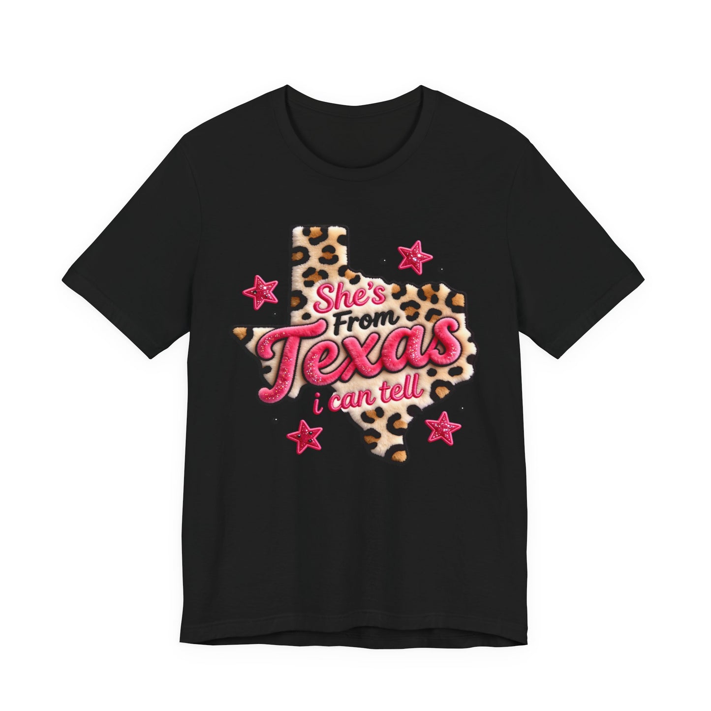 She's From Texas Leopard State Tee