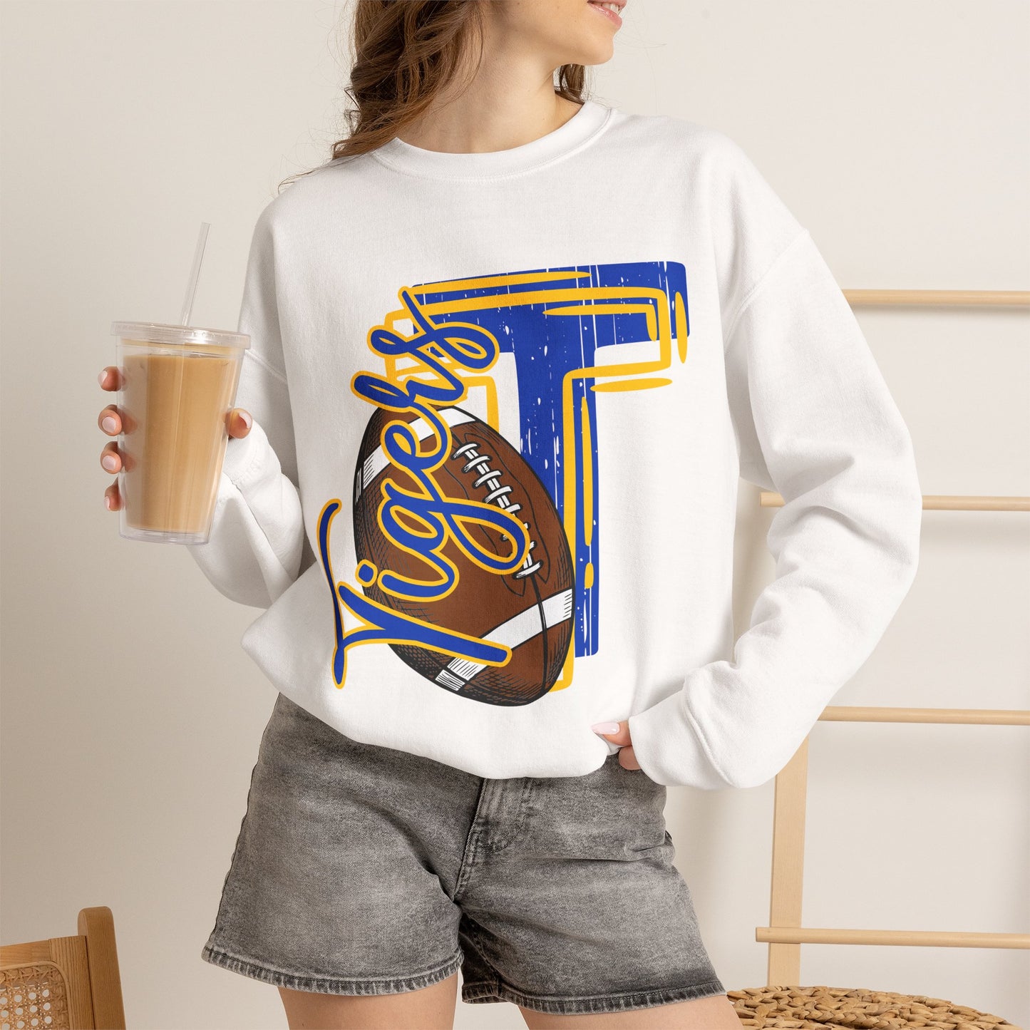 Tigers "T" Football Sweatshirt