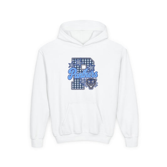 Youth Memorial Panthers Gingham Hoodie