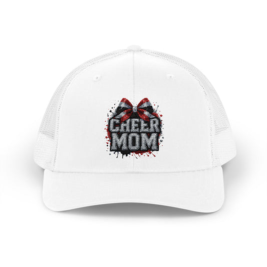 Glitter Cheer Mom Trucker Cap