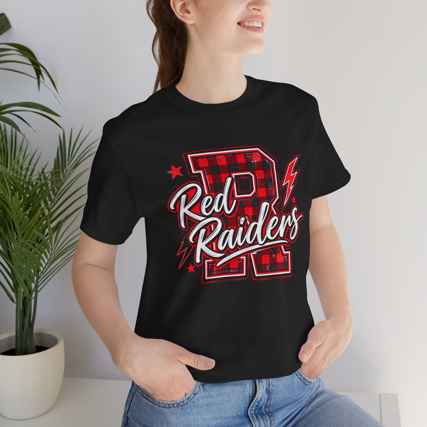 Red Raiders Red/Black Checkered Tee