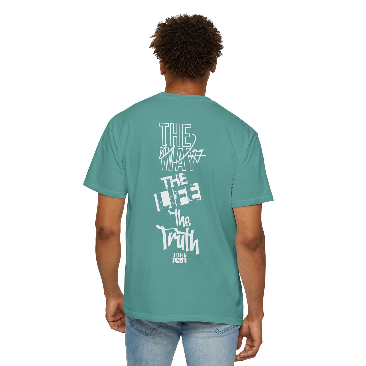 "Jesus: The Way, The Life, The Truth" (White Lettering) Tee
