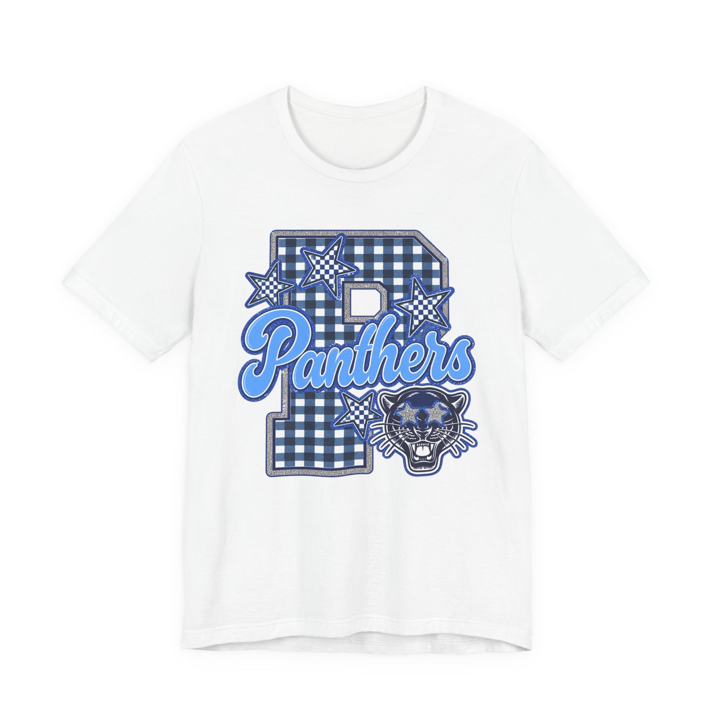 Memorial Panthers Gingham Tee