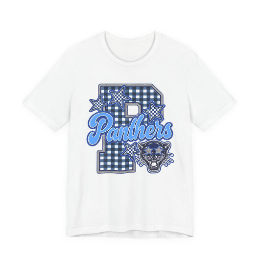 Memorial Panthers Gingham Tee