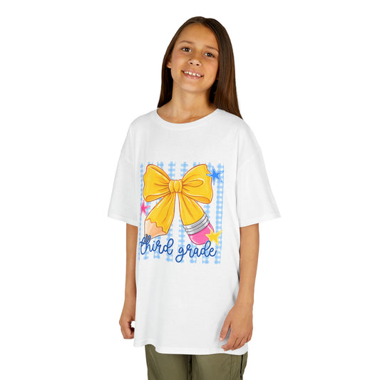 Third Grade - Yellow Bow & Pencils Tee