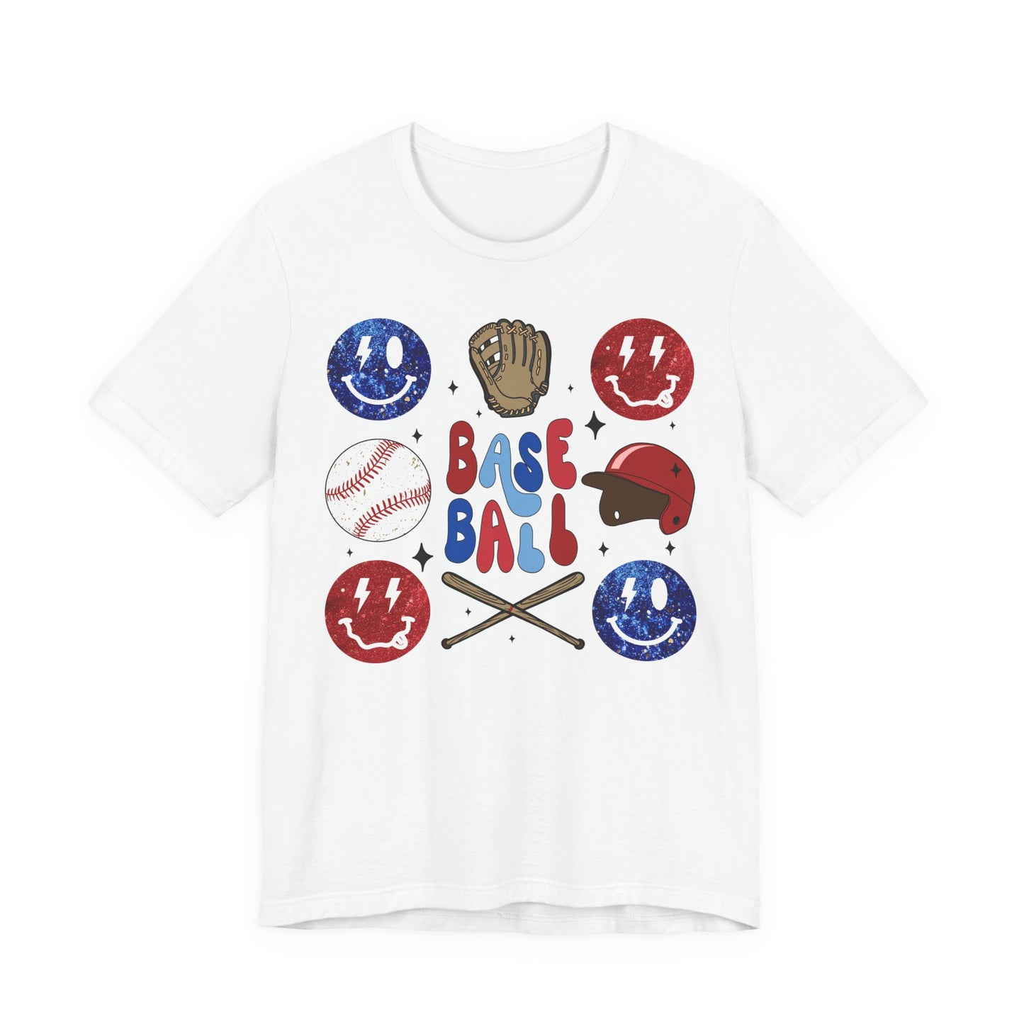 Smiley Face Baseball Tee