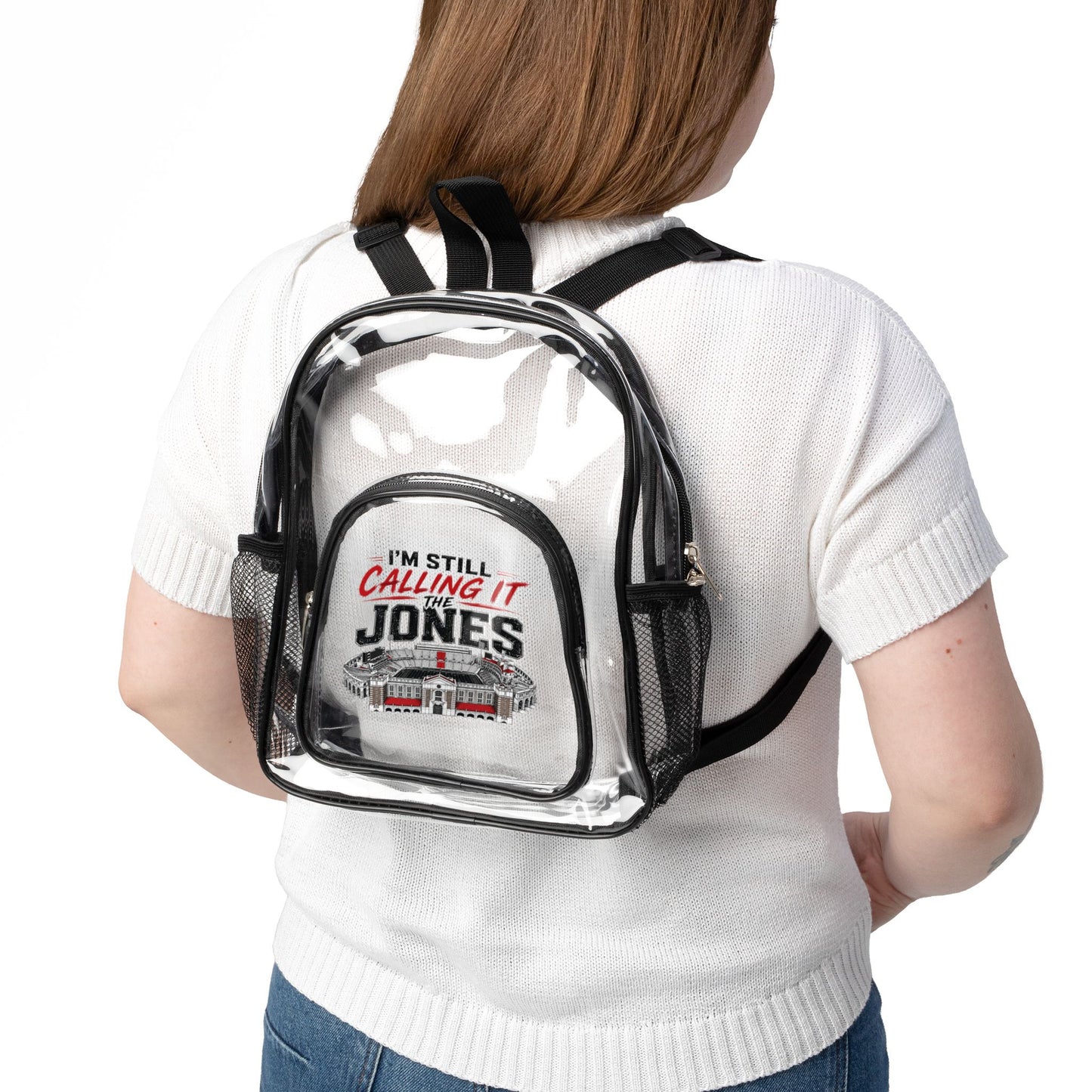 “I’m Still Calling It The Jones” Clear Stadium Backpack