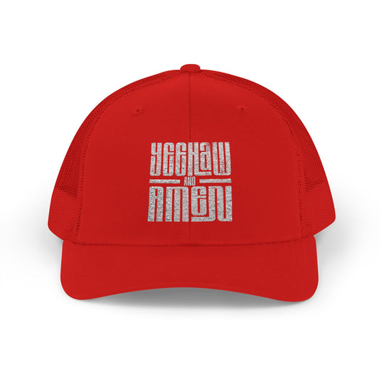 Yeehaw and Amen Trucker Cap