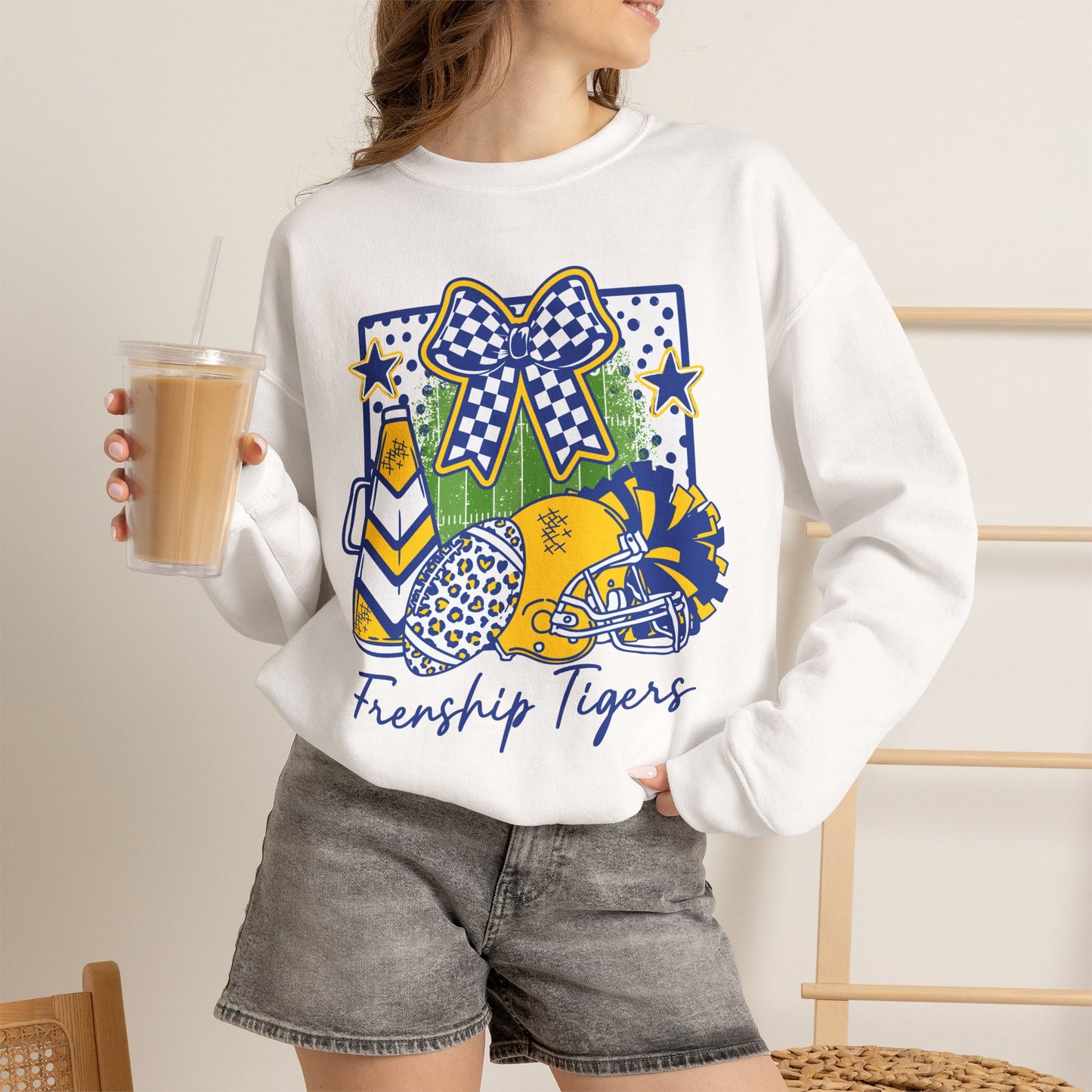 Frenship Tigers Cheer Bow Sweatshirt