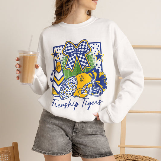 Frenship Tigers Cheer Bow Sweatshirt
