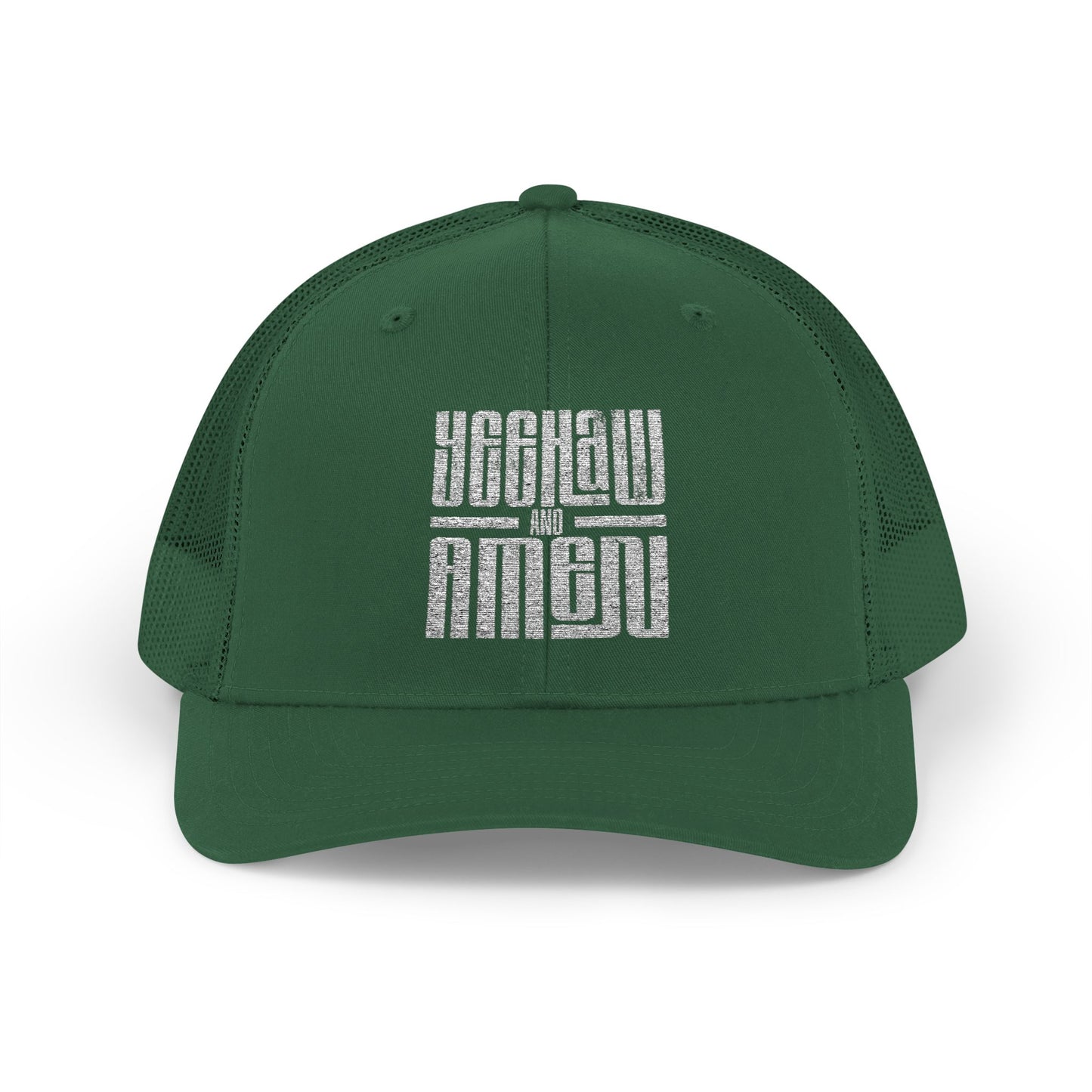 Yeehaw and Amen Trucker Cap