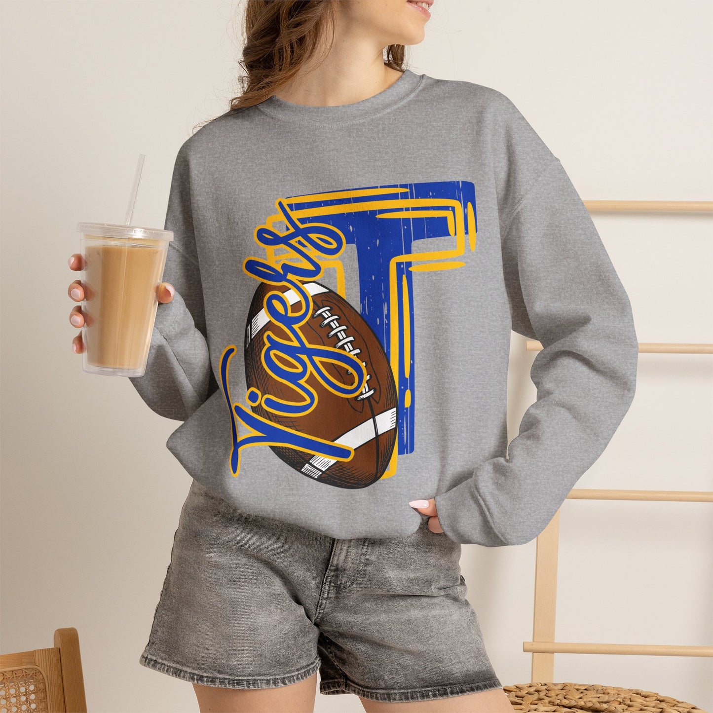 Tigers "T" Football Sweatshirt