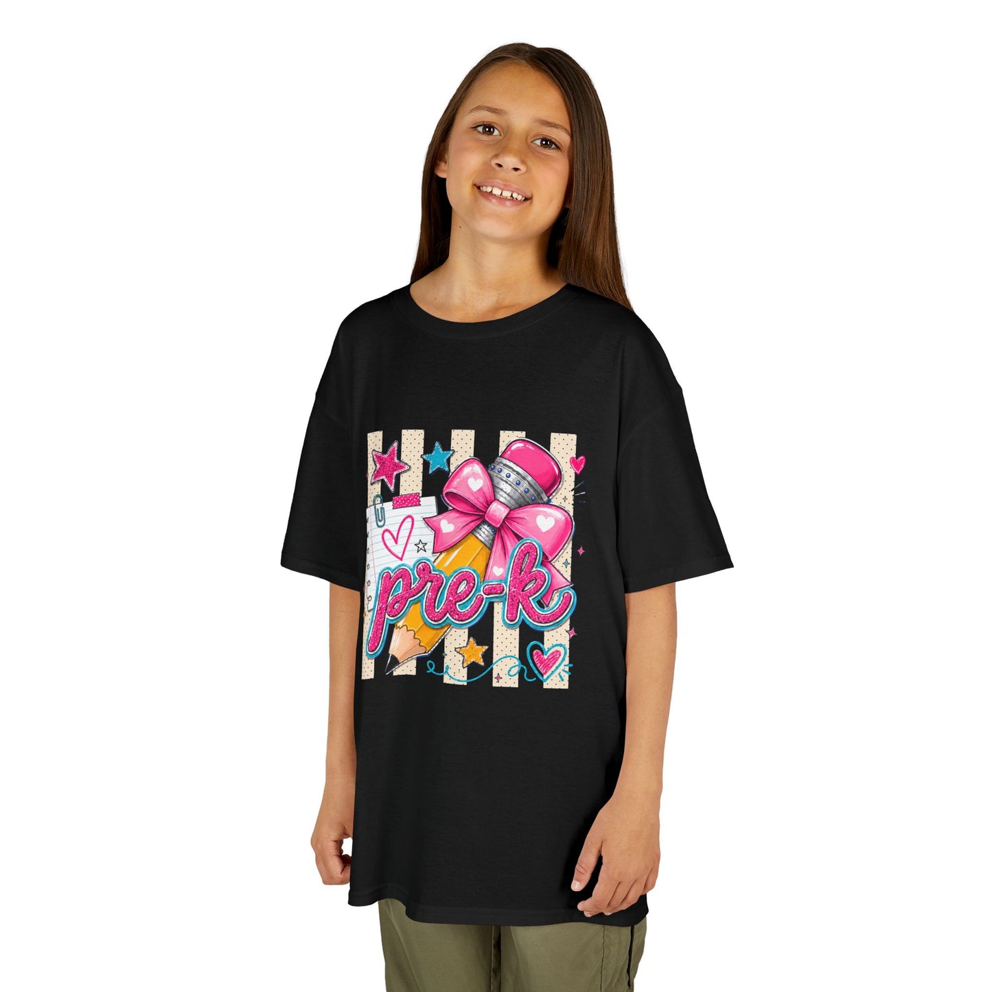 Pre-K Pink Bow Back-to-School Tee