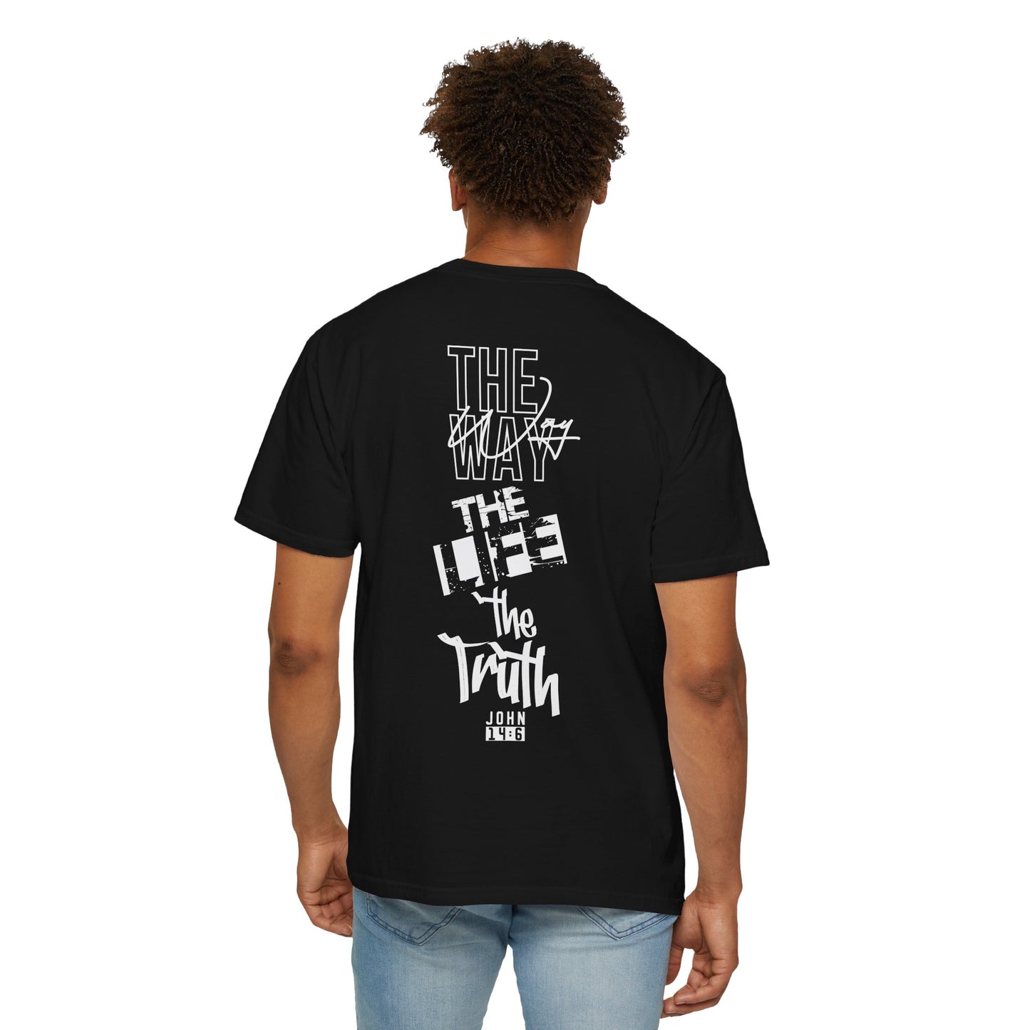"Jesus: The Way, The Life, The Truth" (White Lettering) Tee