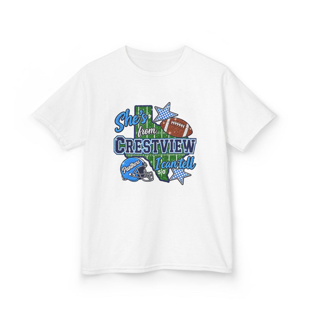 "She's From Crestview" Football Fan Tee