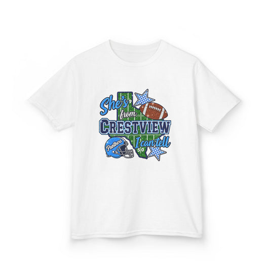 "She's From Crestview" Football Fan Tee