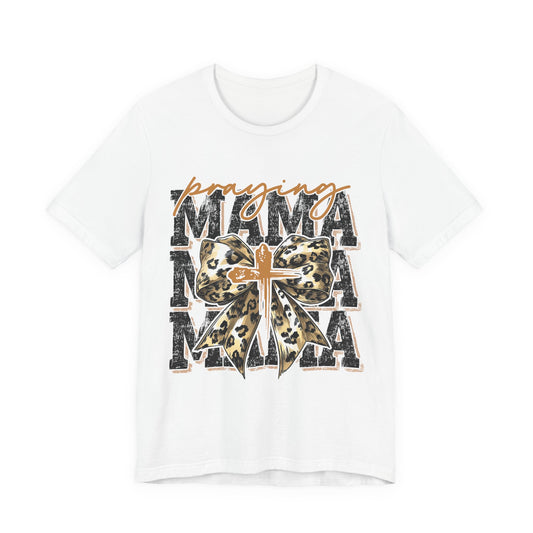 Praying Mama Leopard Bow Tee
