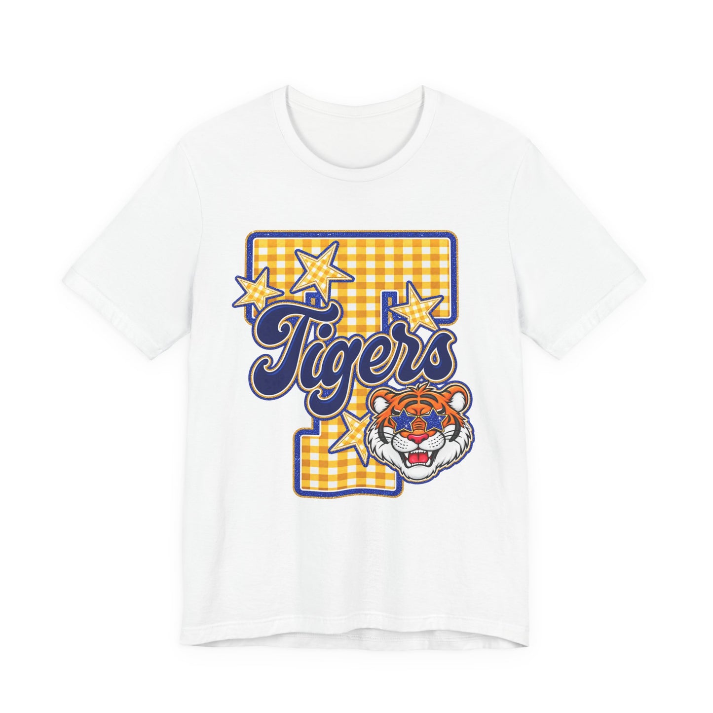 Frenship Tigers Gingham Tee