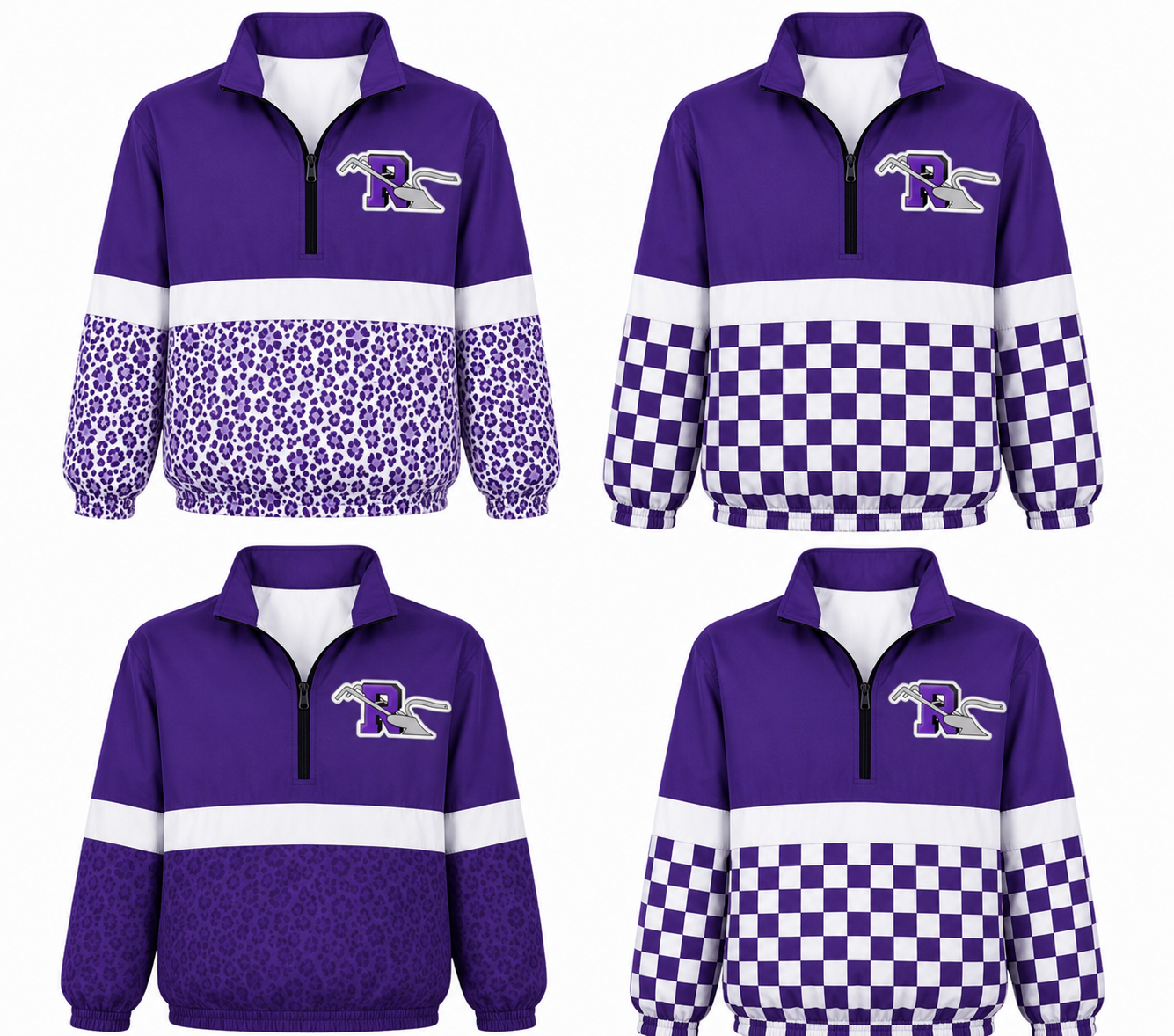 Custom Team Spirit Quarter-Zip Windbreaker